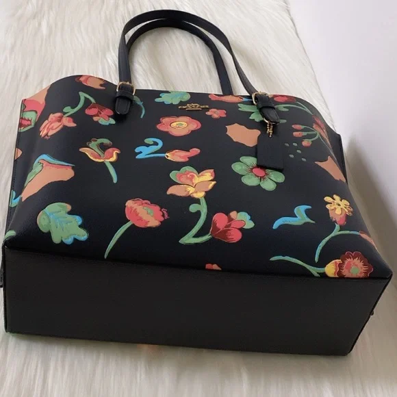 NWT💃Coach Laptop Bag Large Tote With Dreamy Land Floral Print - Picture 5 of 11